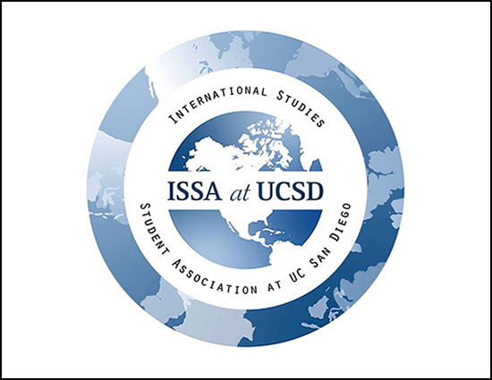 Blue round logo - International Studies Student Association - ISSA at UC San Diego
