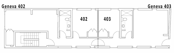 Geneva South Bridge Apartments floor plan - UC San Diego International House