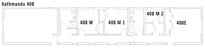 Kathmandu Bridge Apartments floor plan - UC San Diego International House